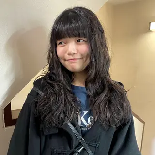 ロング パーマ 野村矩樂/パーマ /縮毛矯正のヘアスタイル