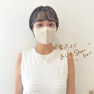 ショート カラー パーマ お洒落パーマ/ 艶カラー/michiのヘアスタイル