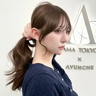 ロング カラー 🇰🇷韓国風くびれ ヘア🇰🇷中村優大のヘアスタイル