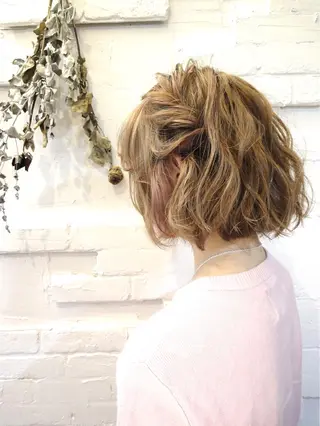 ショート まつパ・ヘアセット ♡Chinami♡のマツエク・マツパデザイン