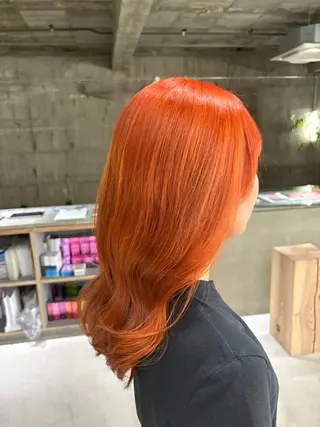 ミディアム カラー 玉置 七海のヘアスタイル