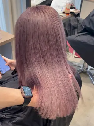 ロング カラー ヘアアレンジ 🧸ハイトーン🧸 ゆっきー🧸のヘアスタイル