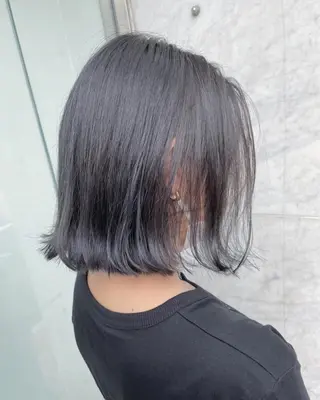 ミディアム カラー JIL BLAN 京都所属・RU RIのヘアスタイル