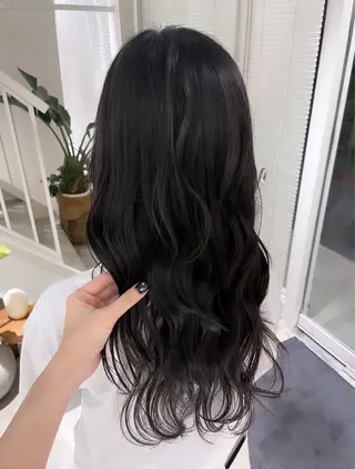 ロング カラー 林 千聖のヘアスタイル