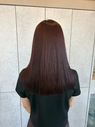 ロング カラー 🌼透明感カラー/ 縮毛矯正/結羽🌼のヘアスタイル