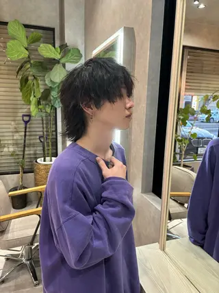 ミディアム メンズ 長谷川 湧のヘアスタイル