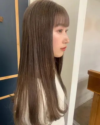 ロング カラー まろやか透明感カラー ♡MANAのヘアスタイル