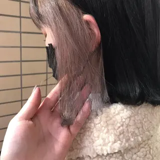 ミディアム カラー 【暖色カラー特化】 中山由梨のヘアスタイル