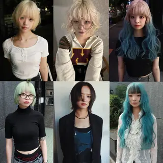 ミディアム カラー 色落ちまで2度綺麗な ハイトーン⭐️ヨシキのヘアスタイル