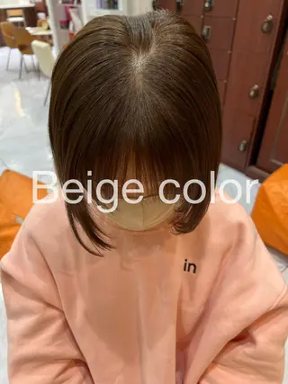 ミディアム カラー あんどう ゆうかのヘアスタイル