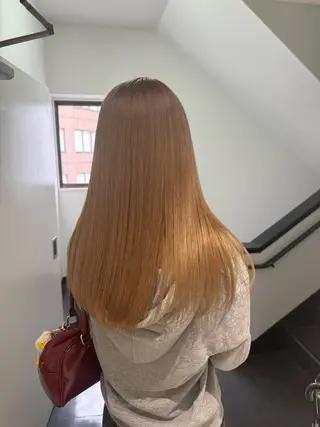 セミロング カラー HAZEL 博多所属・SHIORI/ 博多美容室のヘアスタイル