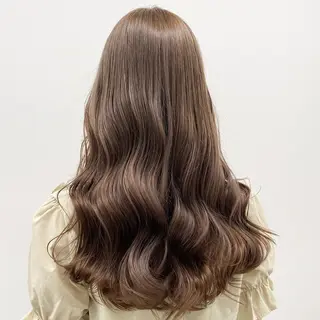 ロング カラー ダブルカラー 韓国ヘアKYONのヘアスタイル