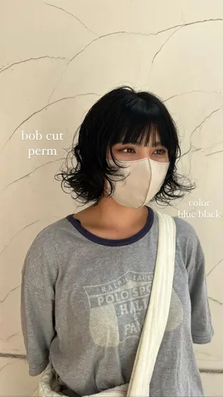 ミディアム パーマ/名古屋パーマ / コデラ ナナホのヘアスタイル