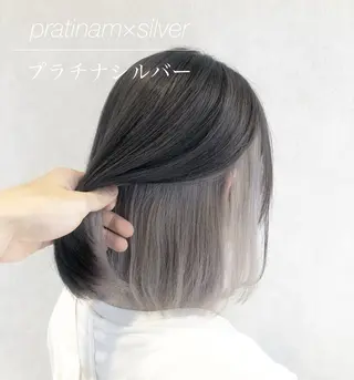 ミディアム カラー シールエクステ/渋谷 /ギャル/LIALAのヘアスタイル