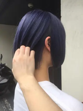 ミディアム カラー 髪質改善/痛ませ ないカラー/西村航大のヘアスタイル