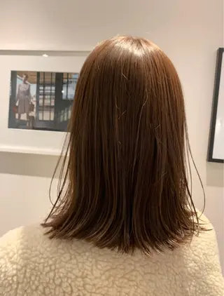 セミロング カラー Lolonois梅田 /Okazaki:)のヘアスタイル