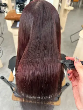 ロング カラー 古川 みやこのヘアスタイル