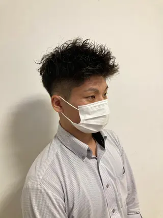 ショート メンズ メンズヘア/透明感 カラー/ayatoのヘアスタイル