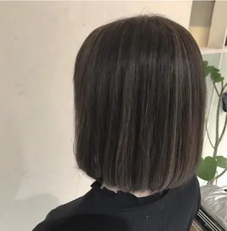 ミディアム カラー 小島嵩人 縮毛矯正 髪質改善のヘアスタイル