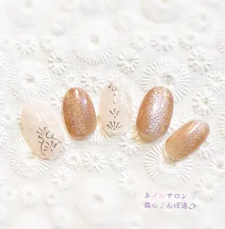 ネイル 森のさんぽ道所属・ショートネイル 森のさんぽ道のネイルデザイン