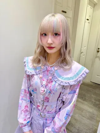 ミディアム エクステ/ハイトーン 🐏☁️miminaのヘアスタイル