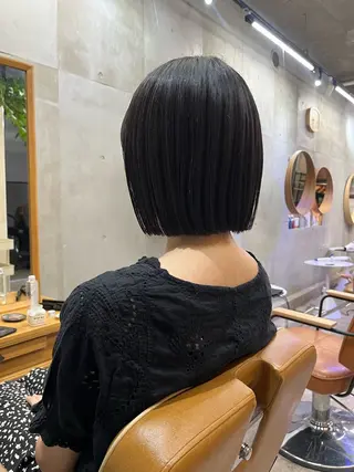 ショート カラー SALT WATER所属・🫐 𝐌𝐚𝐨 🫐ボブモデル募集のヘアスタイル