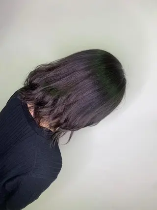 ミディアム カラー 今村 愛美のヘアスタイル