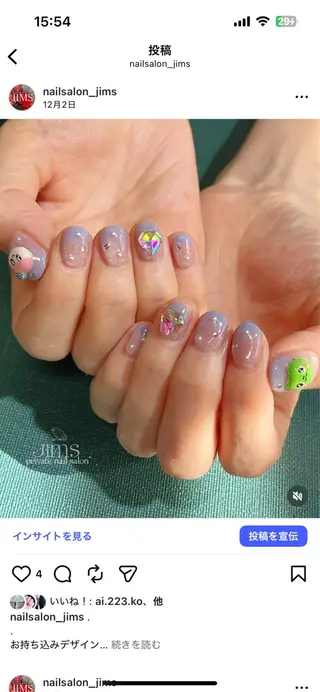 ネイル JIMS【じむ】 _kishi.のネイルデザイン