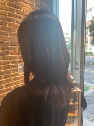 セミロング カラー Hair salon 6所属・ジュニアスタイリスト 照井奈保子のヘアスタイル