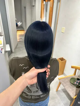 ロング カラー JOS所属・上野ハイトーン/デ ザイン✂︎touiのヘアスタイル