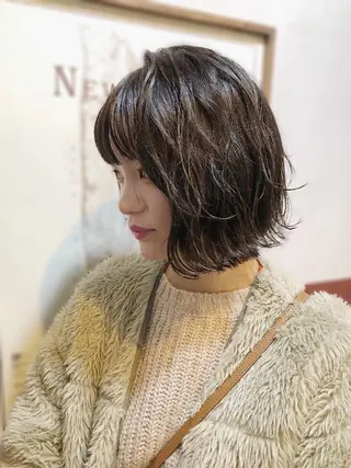 ショート カラー ノグチ ユウキ/ボブのヘアスタイル