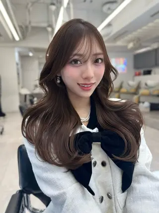 ロング カラー 高島大登/顔周り /レイヤーカットのヘアスタイル