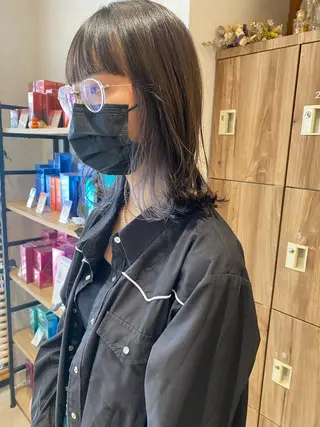 ミディアム カラー パーマ指名No1 /namiのヘアスタイル