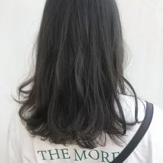 セミロング カラー ヤマモト マイのヘアスタイル