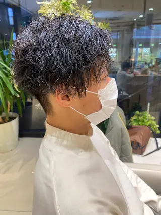 ショート パーマ メンズ 🩵波巻き/ツイスパ HARU💎のヘアスタイル