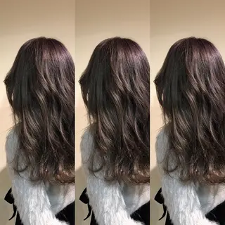 セミロング カラー ヘアアレンジ ✂︎KALOU✂︎ 寺野 克のヘアスタイル