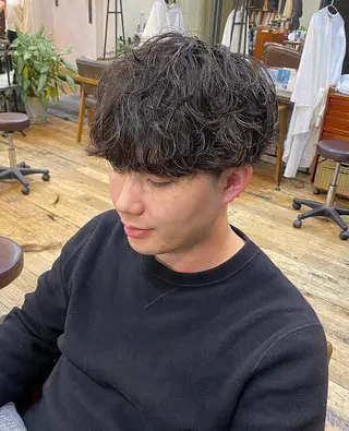 メンズ Belle 並木通り店所属・rena/メンズ パーマ/カラーのヘアスタイル