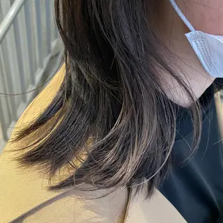 ミディアム しもかわ かほのヘアスタイル