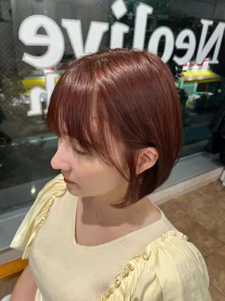 ショート カラー 🎀みさき🎀 韓国レイヤー ボブ♡のヘアスタイル
