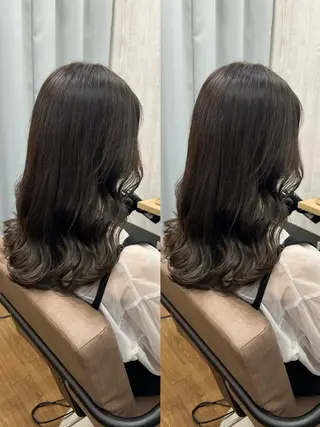 セミロング カラー TELA HAIRのヘアスタイル