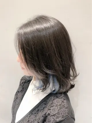 ミディアム 似合わせ艶髪カラー ❤️ハダユミのヘアスタイル