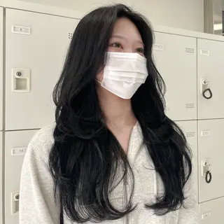 ロング MOE 福岡韓国ヘア✧︎のヘアスタイル