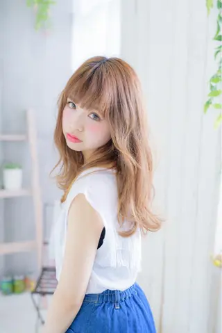 ロング カラー パーマ ヘアアレンジ ✨ハイクオリティ✨ 山本香也のヘアスタイル