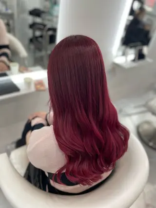 セミロング カラー 野崎 孝章のヘアスタイル