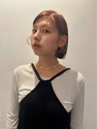 ミディアム カラー ヘアアレンジ 🎀suzuna 透明感colorのヘアスタイル