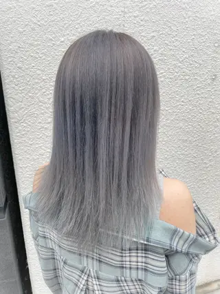 セミロング カラー hair living Liko池袋東口店【ヘアーリビング　リコ】所属・🌱透明感カラー☘️ TOYO🌱のヘアスタイル