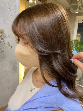 ロング カラー ヘアアレンジ デザインカラー/ kanae🌱のヘアスタイル