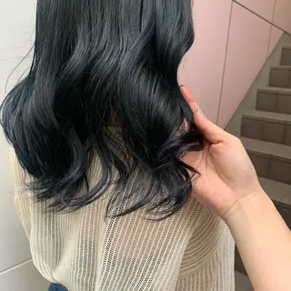 ミディアム soëll所属・🤍そぶえ　ゆうな/ 暖色カラー/縮毛矯正のヘアスタイル