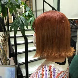 ショート カラー ヘアアレンジ チャンモリパーマ/韓 国/Minami🦋のヘアスタイル