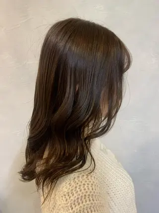 セミロング number天王寺 スタイリストほたるのヘアスタイル
